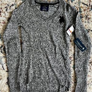 US Polo Assn Women's V-Neck Sweater